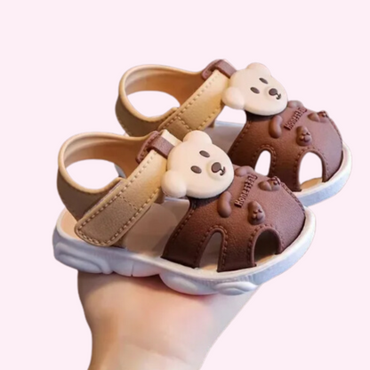 Kids Sandals With Bear Charm