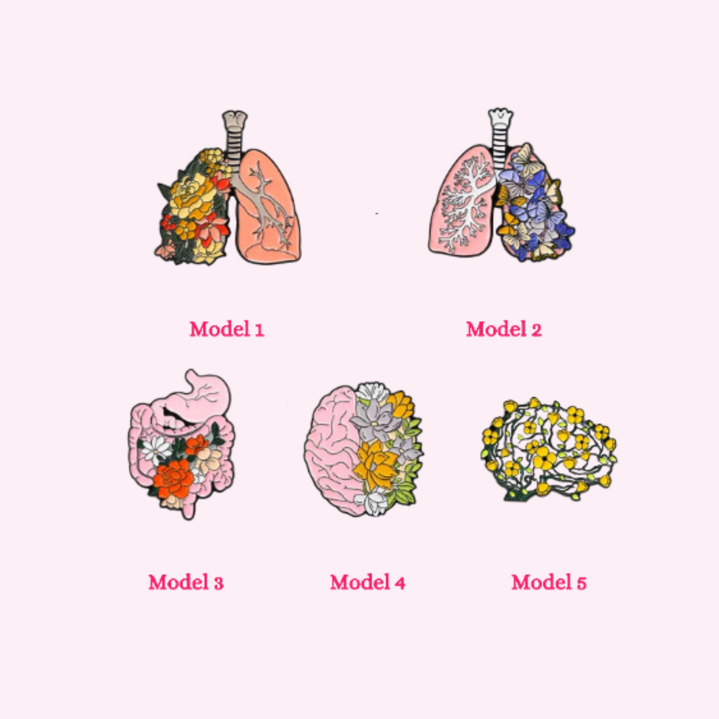 Floral Organs Enamel Pin