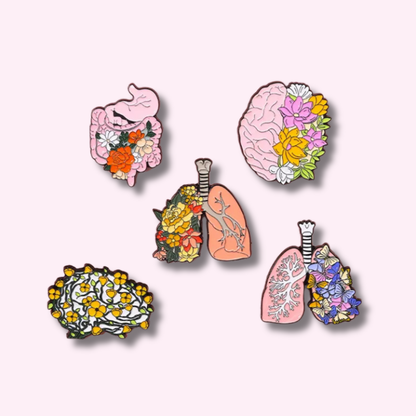 Floral Organs Enamel Pin