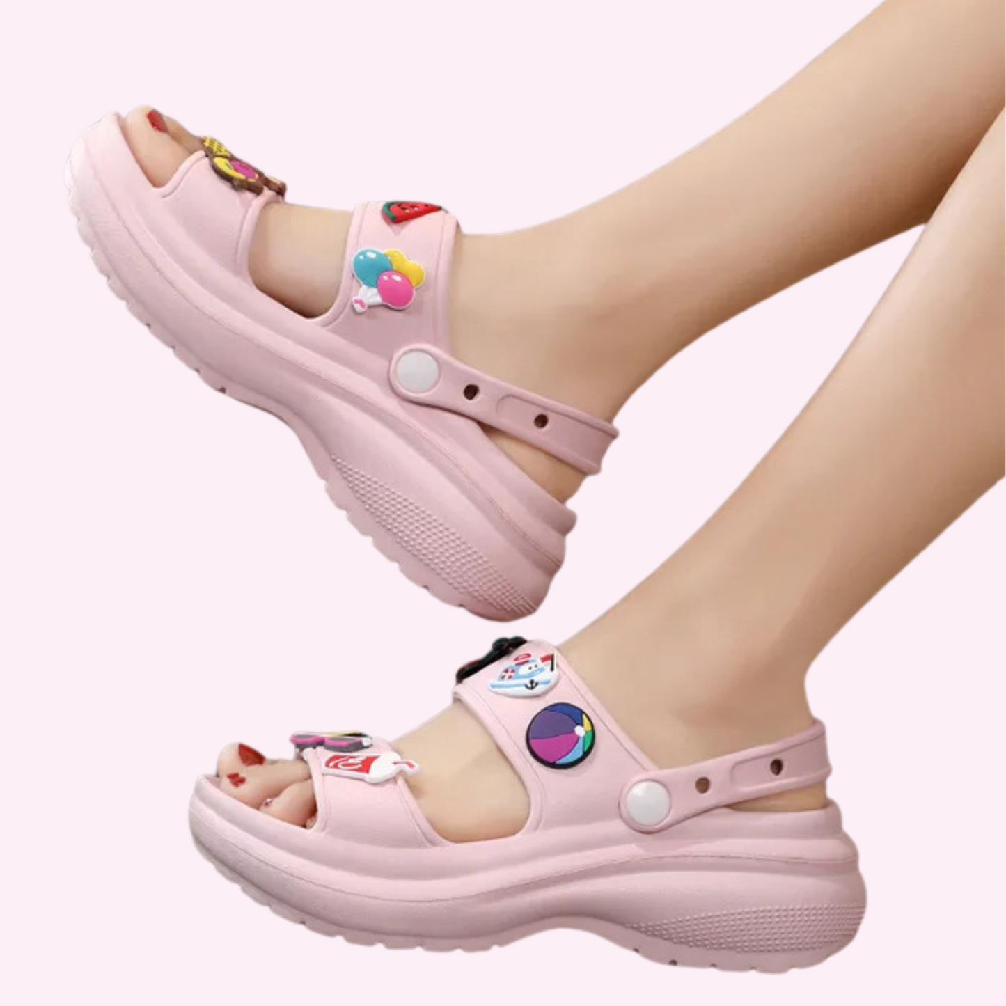 Women Sandals With Charms