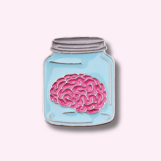 Brain in a Jar Enamel Pin